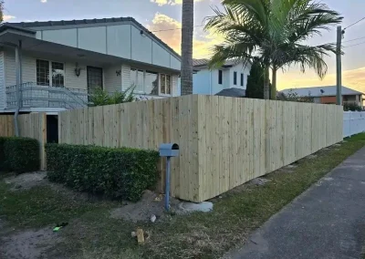 timber paling fence Patchs Beach