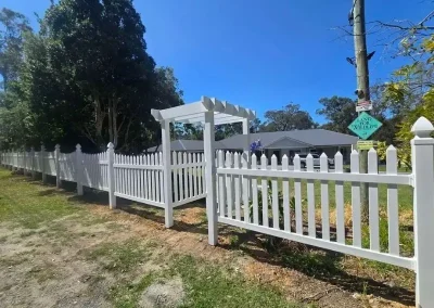 white picket fence and gate Wardell