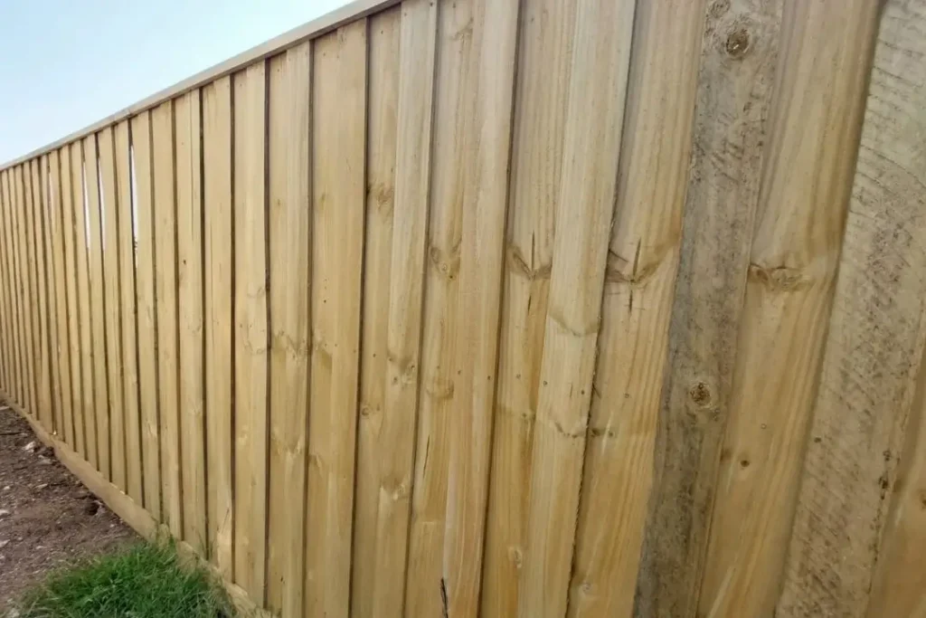 hardwood fence